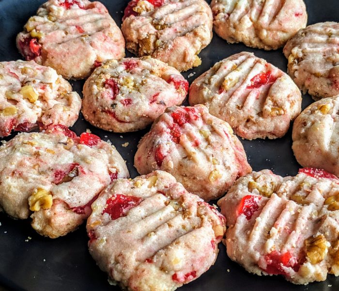 cherry walnut shortbread