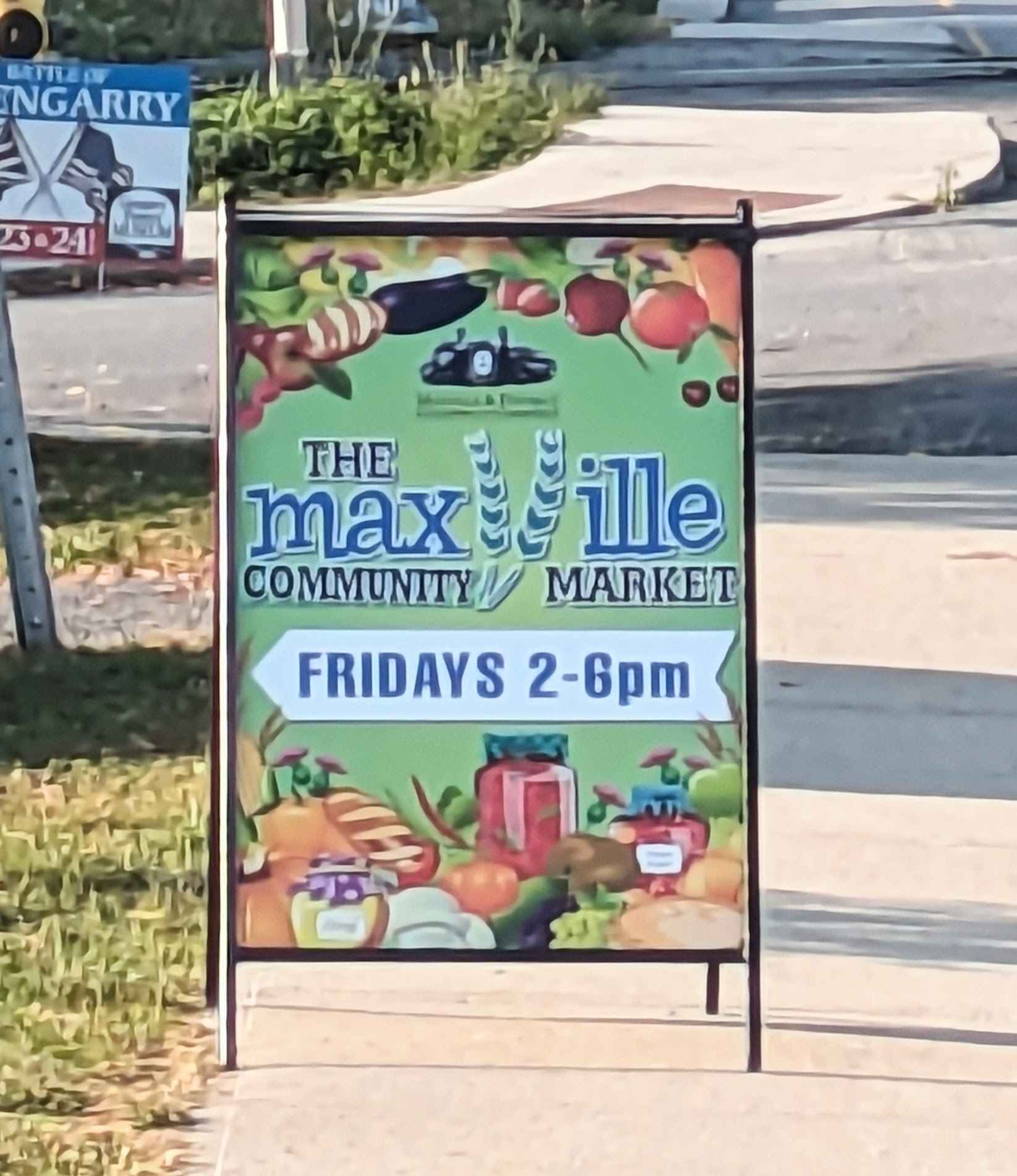 maxville community market sign